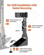 Donkrato laikiklis džipui, 40-53 cm / 3 mm - Image 5