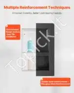 Dušo niša, 2 lygių, iš XPS plastiko, 30.48 x 40.64 cm - Image 4