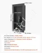 Dušo niša, 2 lygių, iš XPS plastiko, 30.48 x 60.96 cm - Image 7