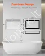 Dušo niša, 2 lygių, iš XPS plastiko, 30.48 x 60.96 cm - Image 6