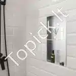 Dušo niša, 2 lygių, iš nerūdijančio plieno, 30.48 x 60.96 cm - Image 8