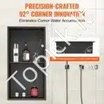 Dušo niša, 2 lygių, iš nerūdijančio plieno, 30.48 x 60.96 cm - Image 3