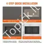 Dušo niša, 2 lygių, iš nerūdijančio plieno, 30.48 x 60.96 cm - Image 4