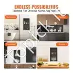 Dušo niša, 2 lygių, iš nerūdijančio plieno, 30.48 x 60.96 cm - Image 5