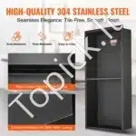 Dušo niša, 2 lygių, iš nerūdijančio plieno, 30.48 x 60.96 cm - Image 2