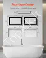 Dušo niša, 2 vnt., 40.6 x 61 x 10.2 cm - Image 6