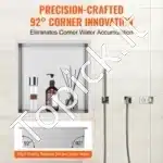 Dušo niša, iš nerūdijančio plieno, 30.48 x 30.48 cm - Image 3