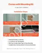 Dušo niša, iš nerūdijančio plieno, 30.48 x 30.48 cm - Image 5