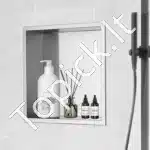 Dušo niša, iš nerūdijančio plieno, 30.48 x 30.48 cm - Image 7