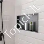 Dušo niša, iš nerūdijančio plieno, 30.48 x 60.96 cm - Image 8