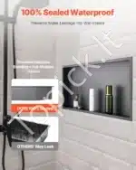 Dušo niša, iš nerūdijančio plieno, 30.48 x 60.96 cm - Image 2