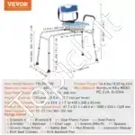 Dušo perkėlimo suolelis su 360° pasukama sėdyne, iki 180 kg - Image 6