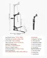Dviračio remonto stovas / laikiklis, 38.5 kg / 103-163 cm - Image 7