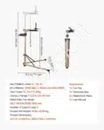 Dviračio remonto stovas / laikiklis, 49.9 kg / 102.5-151 cm - Image 7