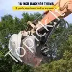 Ekskavatoriaus griebtuvas/prispaudėjas, 18 colių, su hidrauliniu cilindru - Image 2