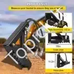 Ekskavatoriaus griebtuvas/prispaudėjas, 18 colių, su hidrauliniu cilindru - Image 3