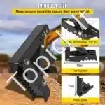 Ekskavatoriaus griebtuvas/prispaudėjas, 18 colių - Image 3