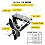 Ekskavatoriaus griebtuvas/prispaudėjas, 18 colių - Image 5