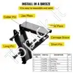 Ekskavatoriaus griebtuvasprispaudėjas, 36 colių - Image 5
