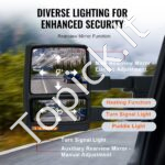 Elektriniai šildomi veidrodėliai su posūkiais, juodi, 2004–2014 m. Ford - Image 3