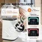 Elektrinis rankšluosčių šildytuvas kibiro formos, 20L, 320 x 320 x 470 mm, baltas - Image 5