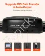 Elektroninis būgnų komplektas su 7 padais ir ausinių jungtimi, juodas, ~43x15x6.85 cm - Image 6