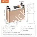 Galingas 100 Plokštelių Šilumokaitis 1 1/4" MNPT (301x126x246 mm) | 316L Nerūdijantis Plienas/Varis | 1100-1260 K BTU/val. Galia - Image 6