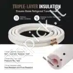 Galingas AC Mini Split Pajungimo Komplektas | 4.88 m Vario Vamzdis 9.53/15.88 mm | 18000–26000 BTU | 5 m Kabelis - Image 4