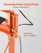 Galingas Hidraulinis-Pneumatinis Presas 20T Dirbtuvėms | 145 mm Eiga | Oranžinis H-Rėmo Plienas - Image 4