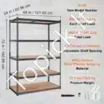 Garažo lentynos/steležai, 5 pakopos, 122x61x183 cm, 907 kg - Image 6