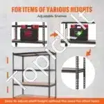 Garažo lentynos/steležai, 5 pakopos, 122x61x183 cm, 907 kg - Image 5