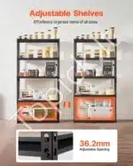 Garažo lentynos / stelažai, 5 pakopos, 91.4x40.6x181.3 cm, 907 kg - Image 4