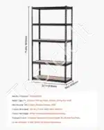 Garažo lentynos / stelažai, 5 pakopos, 91.4x40.6x181.3 cm, 907 kg - Image 7