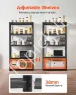 Garažo lentynos / stelažai, 5 pakopos, 91.4x45.7x182.8 cm, 907 kg - Image 4