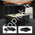 Garso izoliacinės plokštės, 4 vnt.  42x16x30 cm - Image 4