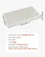 Garso izoliacinės plokštės, 4 vnt. / 60x30x5 cm, beigė spalvos - Image 7