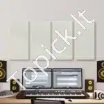 Garso izoliacinės plokštės, 4 vnt. / 60x30x5 cm, beigė spalvos - Image 8