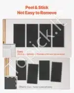 Garso izoliacinės plokštės, 4 vnt. / 60x30x5 cm, juodos - Image 3