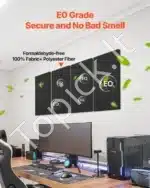 Garso izoliacinės plokštės, 4 vnt. / 60x30x5 cm, juodos - Image 4