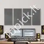 Garso izoliacinės plokštės, 4 vnt. / 60x30x5 cm, pilkos - Image 8