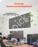 Garso izoliacinės plokštės, 4 vnt. / 60x30x5 cm, pilkos - Image 4