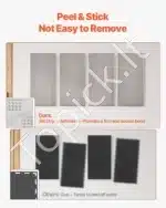 Garso izoliacinės plokštės, 4 vnt.  60x30x5 cm, smėlio spalvos - Image 2