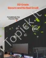 Garso izoliacinės plokštės, 5 vnt. / 120x60x1 cm, juodos - Image 4