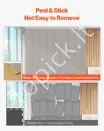 Garso izoliacinės plokštės, 5 vnt. / 120x60x1 cm, smėlio spalvos - Image 3