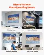 Garso izoliacinės plokštės, 6 vnt.  60x60 cm, tapybos imitacija - Image 5