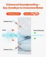 Garso izoliacinės plokštės, 8 vnt. / 120x80 cm - Image 2