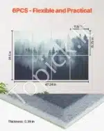 Garso izoliacinės plokštės, 8 vnt. / 40x30x1 cm, miško motyvas - Image 6