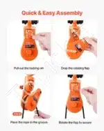 Gervės skriemulio blokas su grandine, 2 t / 4.5 t - Image 6