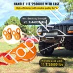 Gervės skriemulio blokas su kabliais, 2 vnt. / 11 t / 20 t - Image 3