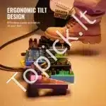 Gitaros efektų pedalboardas su dėklu, 380 x 145 mm, juodas aliuminio lydinys - Image 2